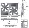electric fans high-output fan derale 26 inch dual radiator fan-and-shroud assembly - 4 000 cfm
