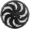 electric fans 10 inch diameter derale dyno-cool curved-blade fan - 590 cfm