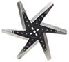 18 inch diameter standard rotation derale high-performance stainless steel flex fan black - belt driven 8 000 rpm