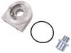 engine oil coolers line adapters derale low-profile sandwich adapter - 3/4-16 filter threads