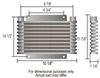 plate-fin cooler standard mount derale series 9000 transmission w/ npt inlets - class v