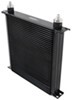 stacked-plate cooler standard mount derale 40-row high-performance with -6 an fittings - class v