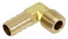 Derale 3/8" NPT Male x 1/2" Barb 90-Degree Hose Fitting Fittings D98234