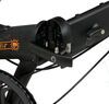 pedal bike 26l x 13-13/16w 32-5/16t inch dahon hit d6 folding - 6 speed aluminum frame 20 wheels matte black and orange