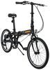 pedal bike 26l x 13-13/16w 32-5/16t inch dahon hit d6 folding - 6 speed aluminum frame 20 wheels matte black and orange