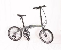 Dahon MU D11 Folding Bike - 11 Speed - Aluminum Frame - 20" Wheels - Gray - DA53FR