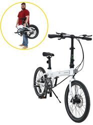 Dahon Launch D8 Folding Bike - 8 Speed - Aluminum Frame - 20" Wheels - White - DA88FR