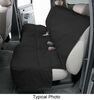 bench seat canine covers custom-fit protector for rear seats - charcoal black