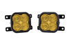 pod light pair of lights diode dynamics ss3 pro led fog w/o backlight - sae beam yellow 5 220 lumens