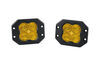 pod light pair of lights diode dynamics ss3 pro led w/ flush mount - sae fog 5 220 l 3 inch cube qty 2