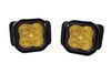 pod light pair of lights diode dynamics ss3 pro led fog w/ backlight - sae beam yellow 5 220 lumens