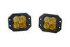 pod light pair of lights diode dynamics ss3 pro led w/ flush mount - driving 5 220 l 3 inch cube qty 2