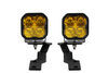 pod light pair of lights diode dynamics ss3 pro led ditch - custom fit combo beam yellow 5 220 lumens