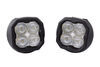 pod light pair of lights diode dynamics ss3 pro led fog w/o backlight - sae beam white 5 796 lumens