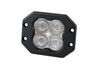 pod light single diode dynamics ss3 pro led w/ flush mount - sae fog 5 796 l 3 inch cube qty 1