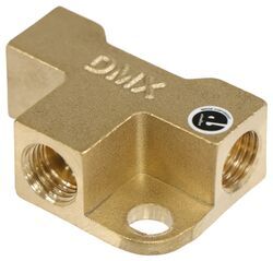 DeeMaxx Tee Fitting for Hydraulic Brake Hose - Brass - 3/16" Female Inverted Flares - DE54SR