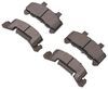 trailer brakes disc deemaxx semi-metallic brake pads with steel backing plates - 3 500 lbs to 6 000