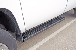 DeeZee Rough Step Running Boards w/ Custom Installation Kit - 7" Wide - Aluminum - Black - DZ15301A-15325