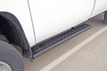 DeeZee Rough Step Running Boards w/ Custom Installation Kit - 7" Wide - Aluminum - Black