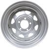 wheel only 15 inch dexstar steel spoke trailer - x 5 rim on 4-1/2 silver powder coat