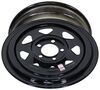 wheel only 5 on 4-1/2 inch dexstar steel spoke trailer - 15 x rim black powder coat