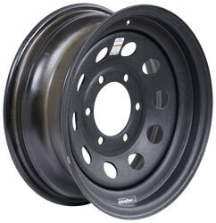 Dexstar Steel Galvstar Mod Trailer Wheel - 15" x 6" Rim - 6 on 5-1/2 - Pebbled Black - DEX57FR
