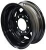 wheel only 8 on 6-1/2 inch dexstar steel spoke trailer - 16 x 6 rim black powder coat