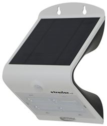 Solar Powered LED Porch Light for RVs - Dusk-to-Dawn and Motion Sensors - Weatherproof - 400 Lumens - DG0132