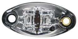 Dragon's Eye LED Clearance or Side Marker Light - Weatherproof - Oval - 2 Diodes - Amber LEDs - DG52440VP