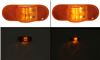 clearance lights side marker led trailer light and mid-ship turn signal w/ reflector - 9 diodes oval amber lens