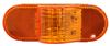 LED Trailer Side Marker Light and Mid-Ship Turn Signal w/ Reflector - 9 Diodes - Oval - Amber Lens