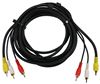 rv dvd players stereos tv rca cable - audio/video 12' long