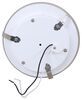 puck light 4-1/2 inch diameter 12v rv led - recessed white housing