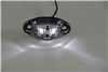 clearance lights 2-5/8l x 1-1/4w inch dragon's eye led utility marker light - weatherproof oval 2 diodes white leds