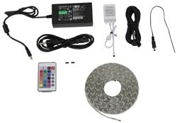 LED Light Strip Kit with Wireless IR Remote - Weatherproof - Dimmable - 16 Color - 16' Long