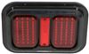 diamond trailer lights tail non-submersible led light w/ reflector - stop turn weatherproof 80 diodes red lens
