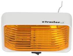 LED Porch and Utility Light for RVs - On/Off Switch - 175 Lumens - Rectangle - Amber Lens