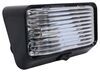 porch light utility led and with on/off switch for rvs - 175 lumens black housing clear lens