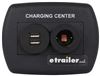 power socket charging station for rvs - 2 usb ports 12v black