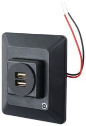 Charging Station for RVs - 2 USB Ports - Black - DG61030VP