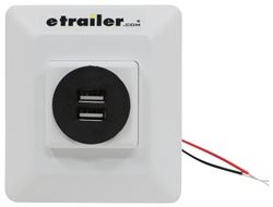 Charging Station for RVs - 2 USB Ports - White