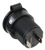 diamond 12v power accessories socket 1 dc outlet 12 volt with waterproof cap - 10 amp black