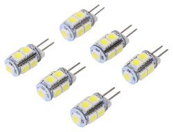 G4/JC10 LED Light Bulb - 2-Pin Base - 360 Degree - 165 Lumens - Cool White - Qty 6 - DI28VR
