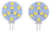 interior light dome g4/jc10 led bulb - 2-pin base 180 degree lumens cool white qty 2