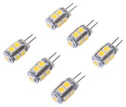 G4/JC10 LED Light Bulb - 2-Pin Base - 360 Degree - 165 Lumens - Warm White - Qty 6 - DI53VR