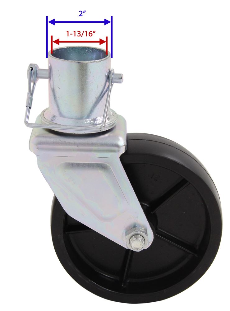 Southwest Wheel Removable Disc Trailer Jack Foot with Pin