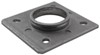 camper jacks trailer jack swivel plate weld-on bracket for dutton-lainson with a 3/8 inch pin and snap ring