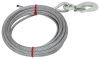 trailer winch cables and straps hand cable with safety hook 1/4 inch diameter x 25' long - 1 400 lbs.