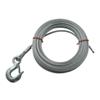 wire rope hand winch cable with safety hook 1/4 inch diameter x 50' long - 3 500 lbs