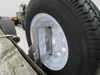 0  stake pocket mount demco trailer spare tire with 4 inch offset - silver
